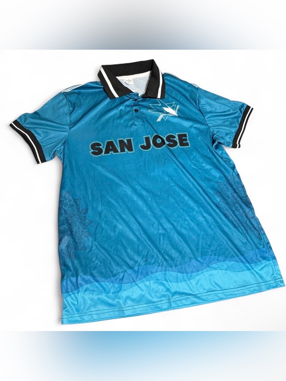 San Jose Teal Men's Swim Polo - Teal